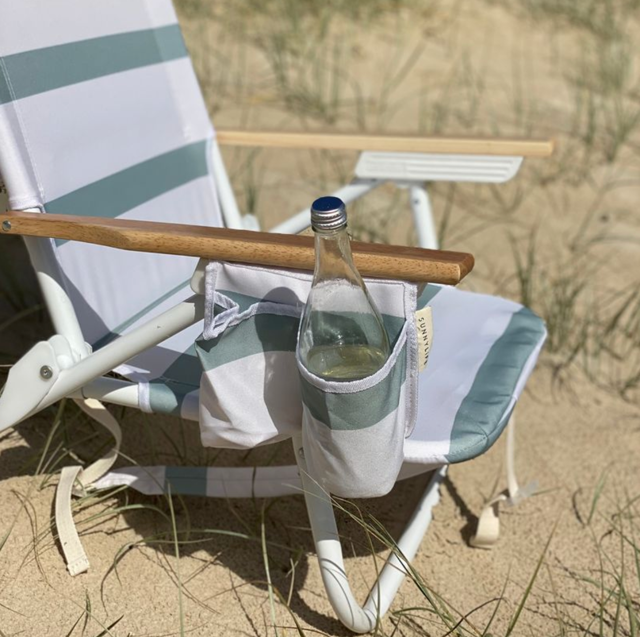 SunnyLife De Luxe Beach Chair - Sea Sage Stripe