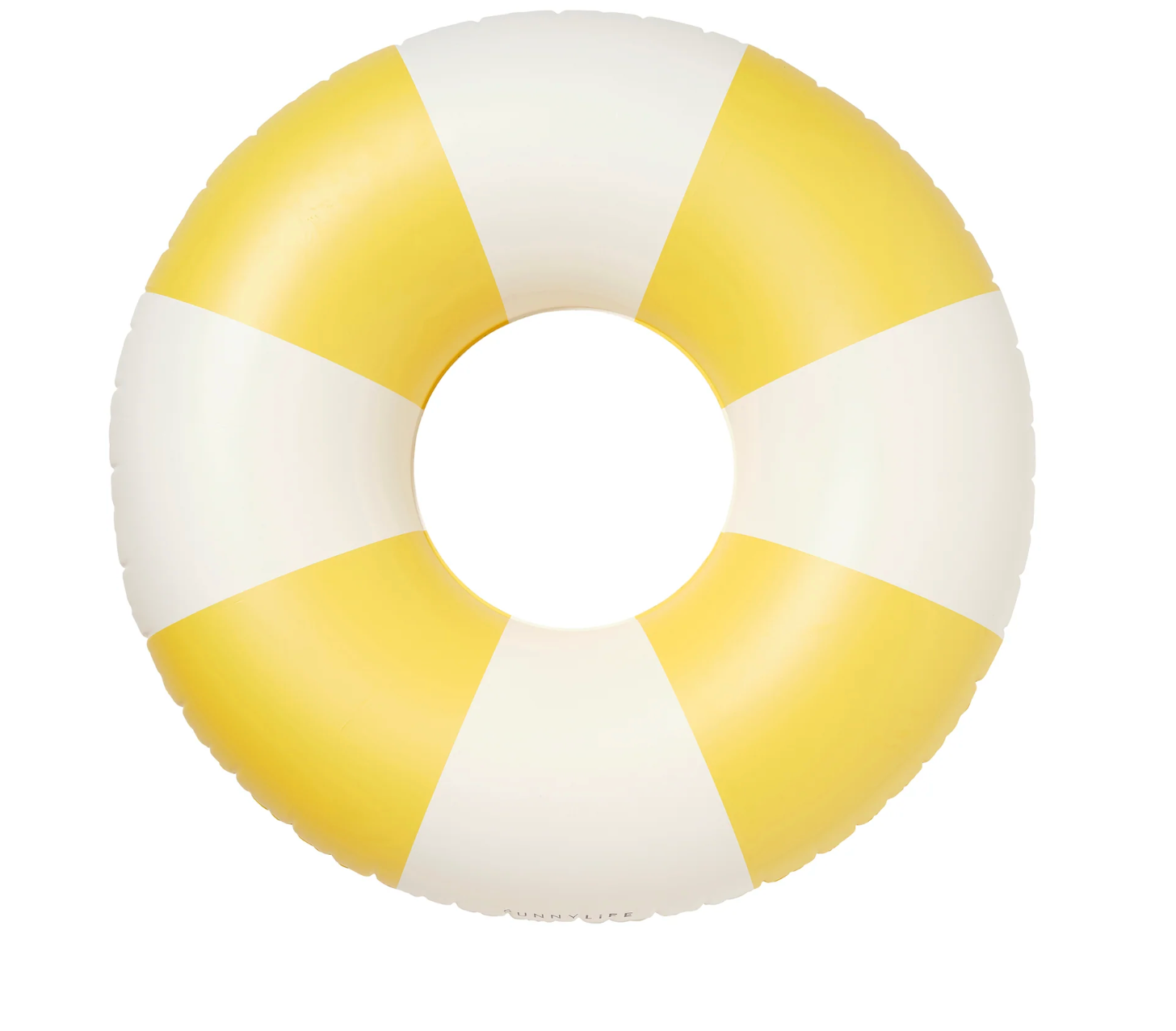SunnyLife Luxe Tube Pool Ring - Sunshine Yellow Stripe