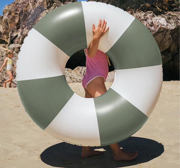 SunnyLife Luxe Tube Pool Ring - Olive
