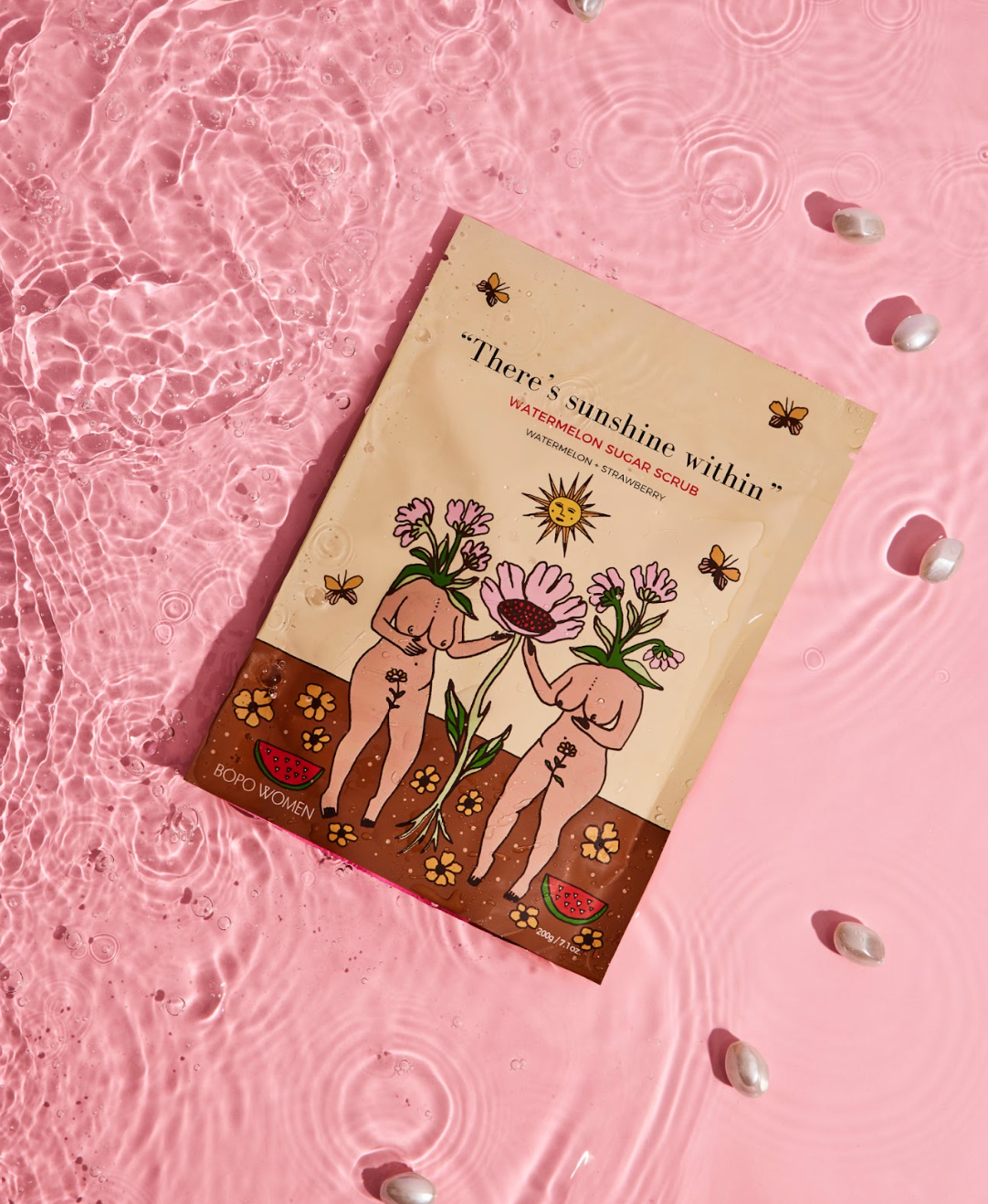 Bopo Women Beach Skin Care Sugar Scrub - Watermelon