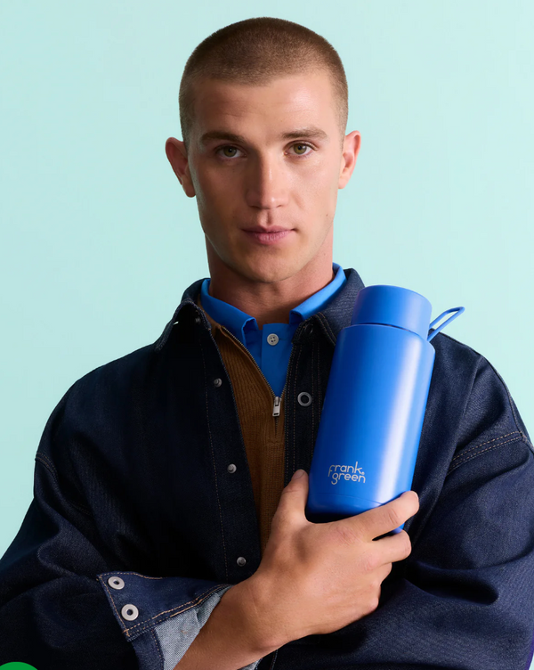 Frank Green Ceramic Reusable 1L Bottle - Sky Blue