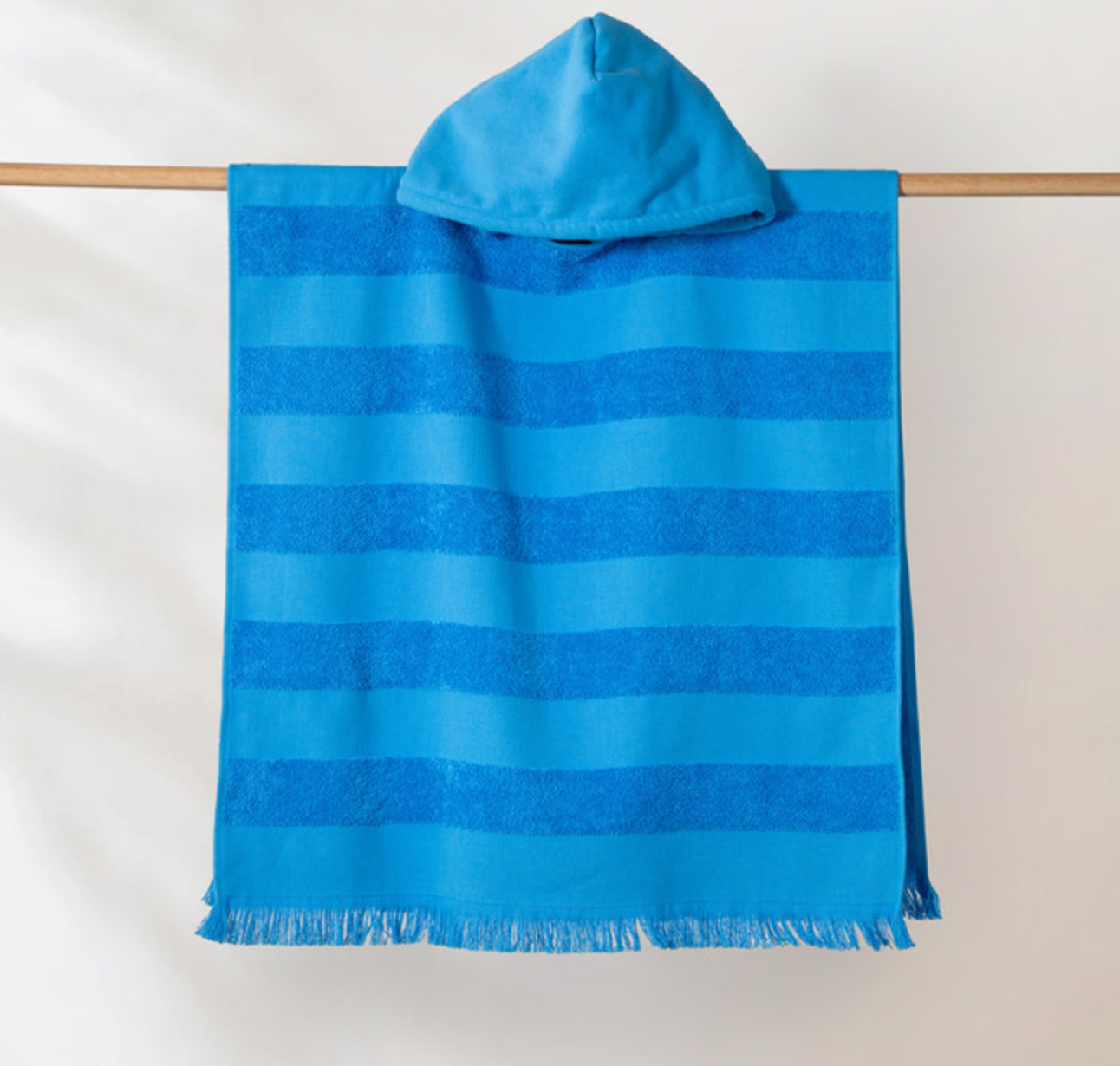 Canningvale  Cotton Terry Hooded Beach Towel- Surf Blue