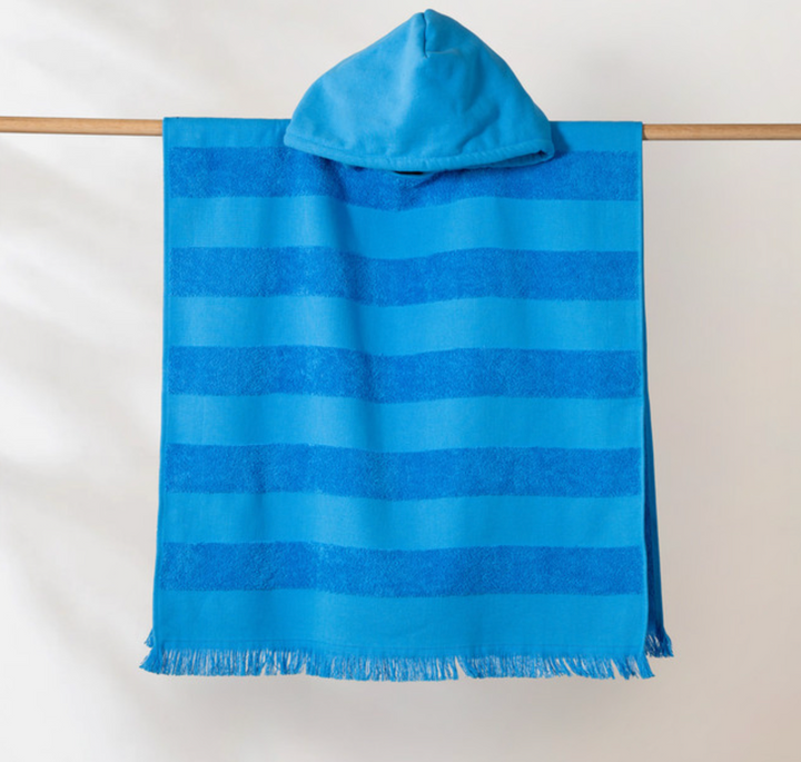 Canningvale  Cotton Terry Hooded Beach Towel- Surf Blue