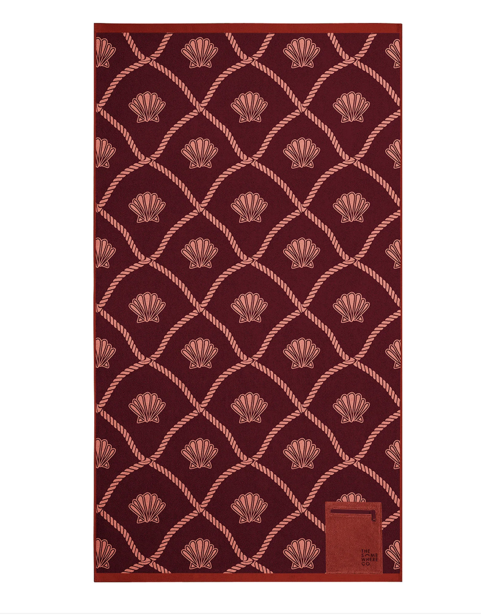 The Somewhere Co. Premium Cotton Beach Towel - Keepsakes