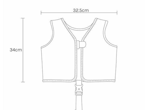 SunnyLife Kids Swim Vest 1-2 Size - Melody the Mermaid