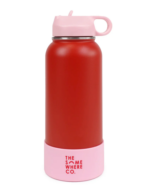 The Somewhere Co. Water Bottle 1 Lt -Cherry