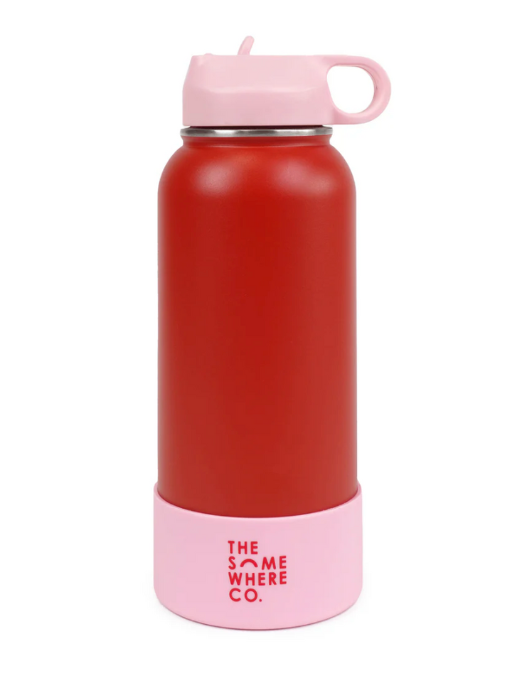 The Somewhere Co. Water Bottle 1 Lt -Cherry