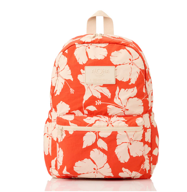 Aloha Collection Salina Backpack - Red Haute & Sandstone