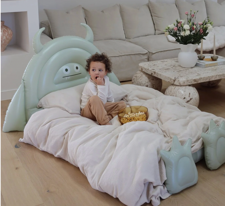 SunnyLife Kids Sleepover Air Bed- Monster Sage