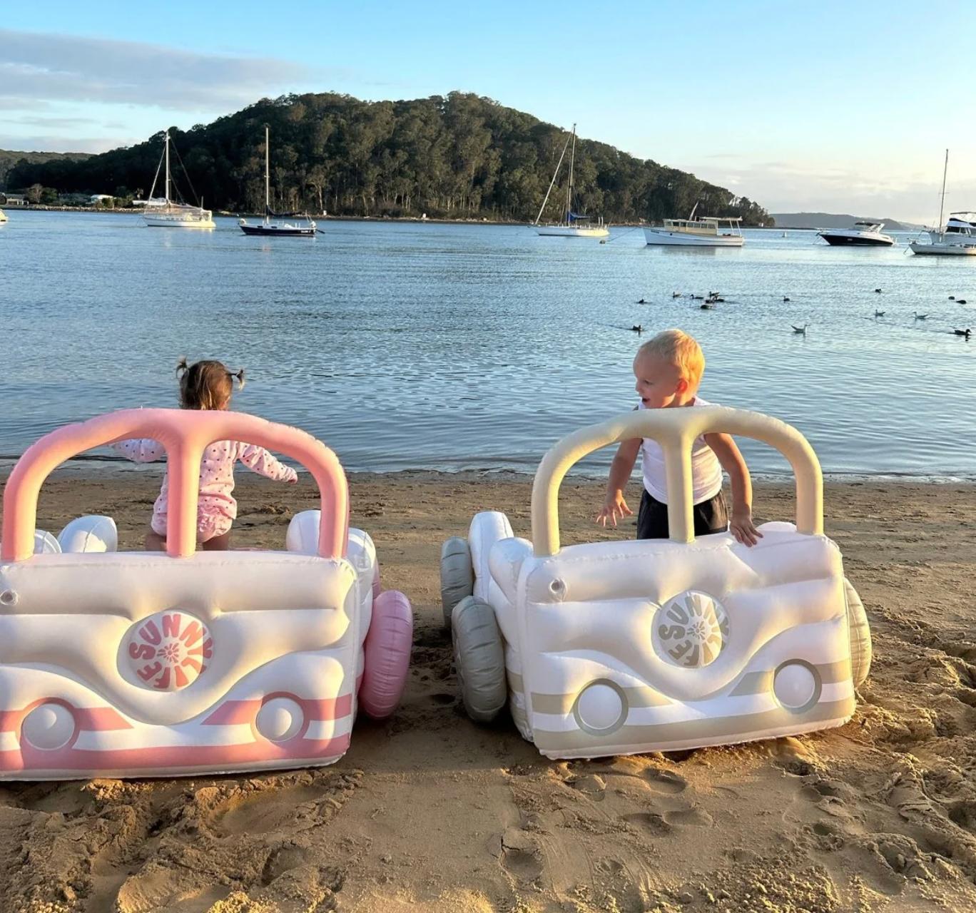 SunnyLife Kids Sleepover Air Bed- Summer Van Sand