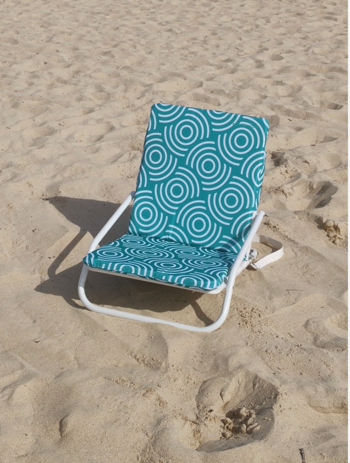 Mirage Cushioned Beach Chair - Aqua