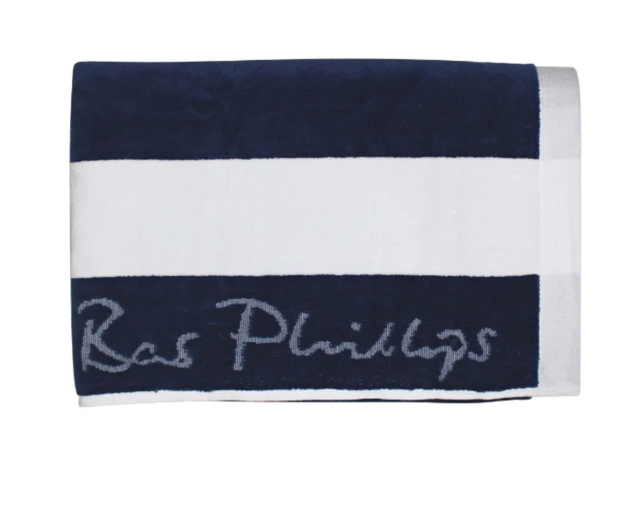 Cotton Beach Bas Phillips Cabana Luxury Towel- Navy