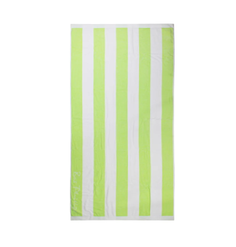 Cotton Beach Bas Phillips Cabana Luxury Towel- Lime