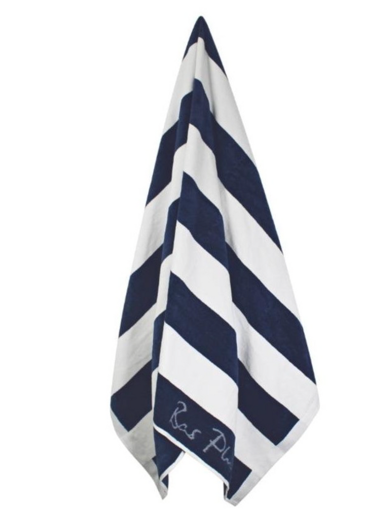 Cotton Beach Bas Phillips Cabana Luxury Towel- Navy