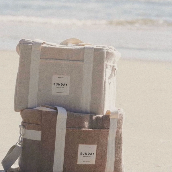 Sunday Supply Co. Beach Towelling Cooler Bag- Dunes