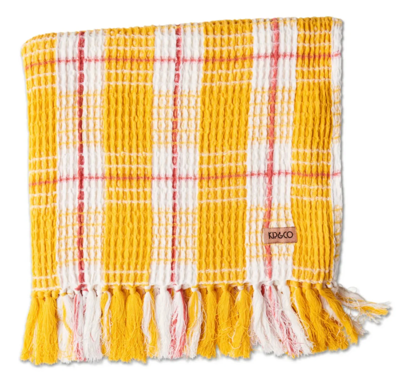 Kip&Co Waffle Beach Towel - Lemon Meringue
