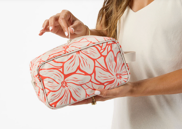 Aloha Collection Backyard Dopp Kit - Red Haute & Sandstone