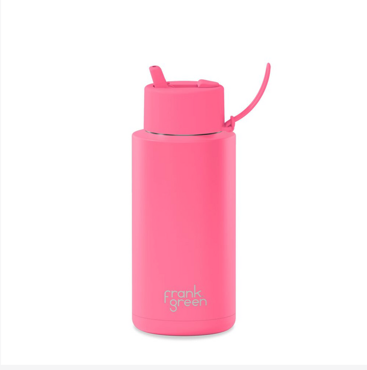 Frank Green Ceramic Reusable Bottle 1 L - Bubblegum Pink