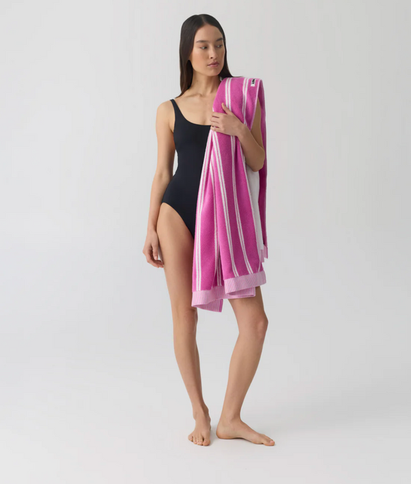 Hommey Reversible Beach Towel -Hibiscus
