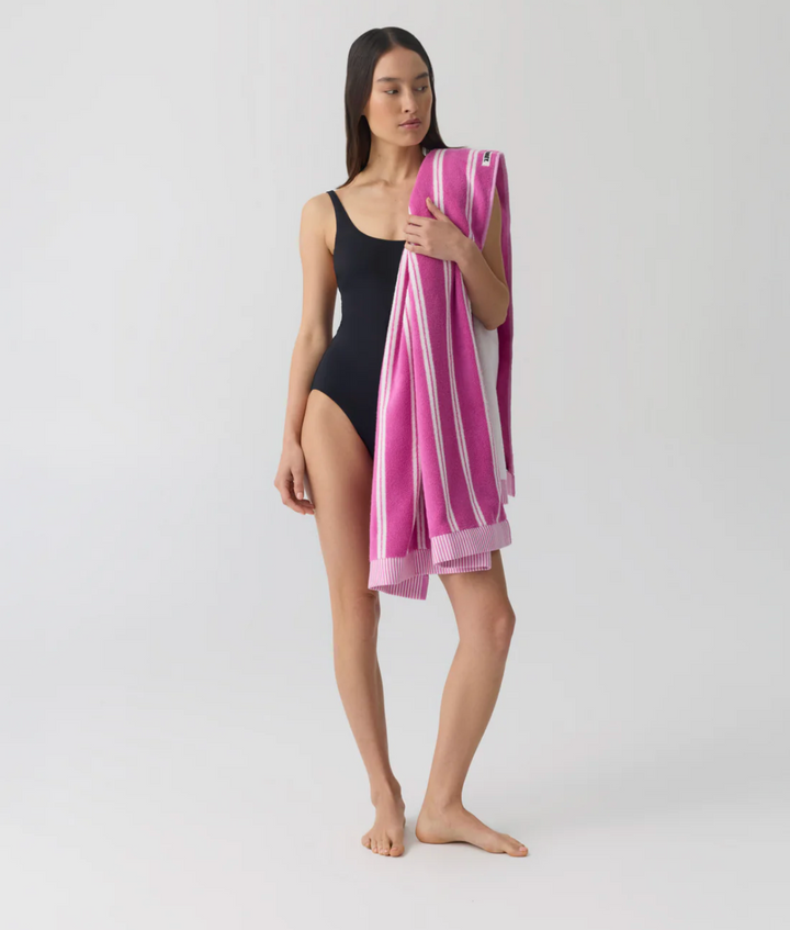 Hommey Reversible Beach Towel -Hibiscus