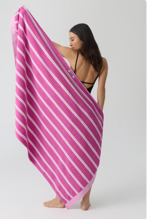 Hommey Reversible Beach Towel -Hibiscus