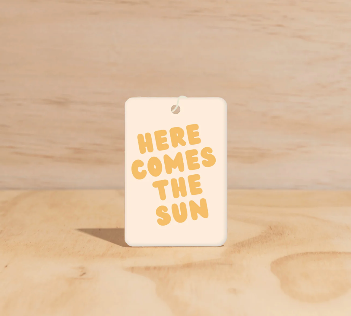 The CommonFolk Collective Hanging Car Freshener - Here Comes the Sun Biarritz