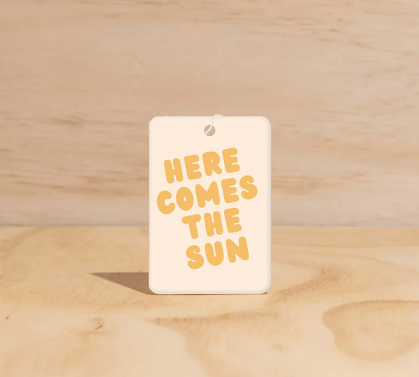 The CommonFolk Collective Hanging Car Freshener - Here Comes the Sun Biarritz