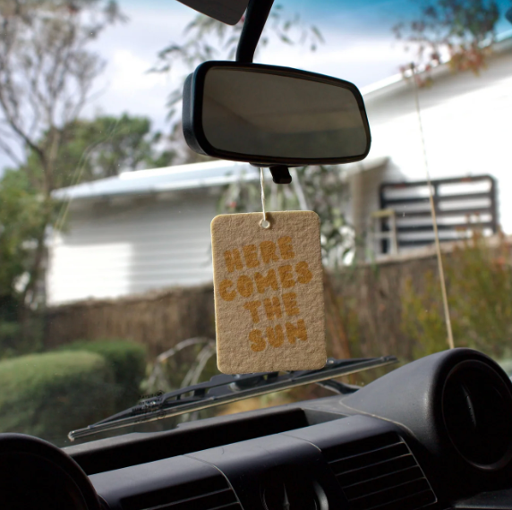 The CommonFolk Collective Hanging Car Freshener - Here Comes the Sun Biarritz