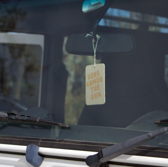 The CommonFolk Collective Hanging Car Freshener - Here Comes the Sun Biarritz