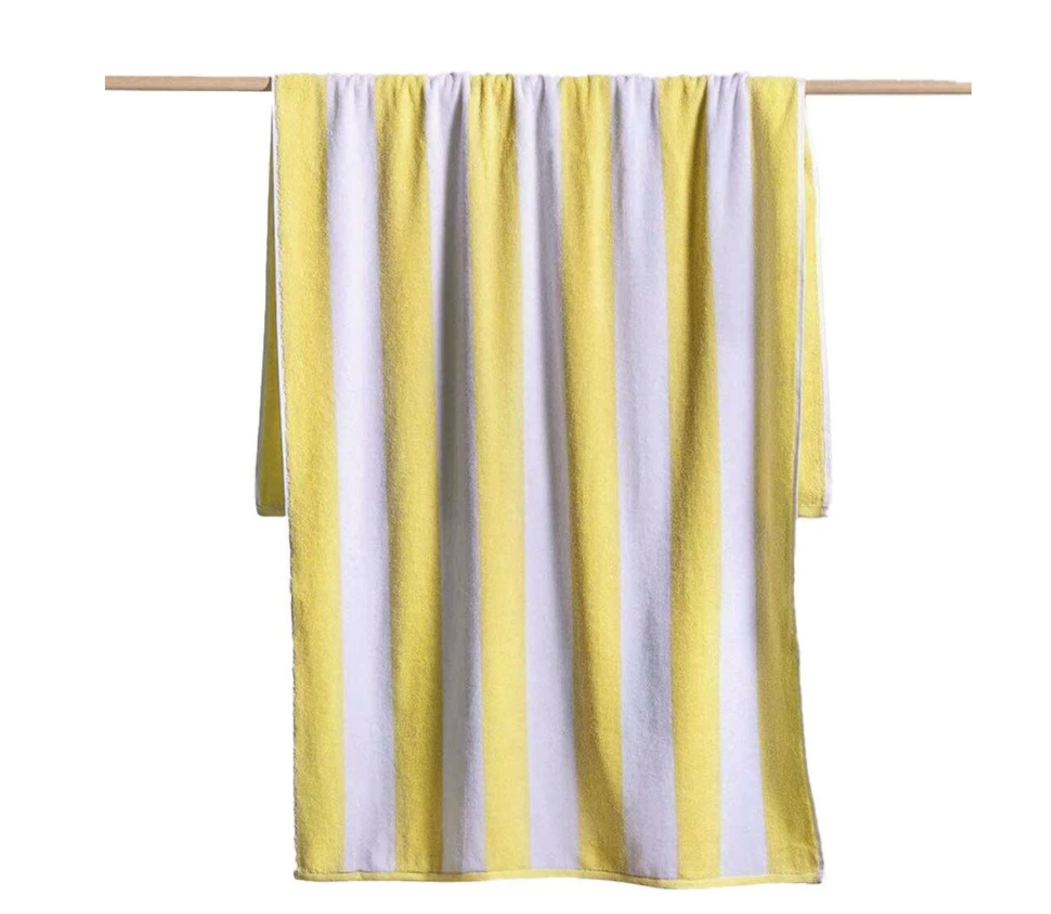 Canningvale Cabana Cotton Terry Beach Towel - Yellow Striped
