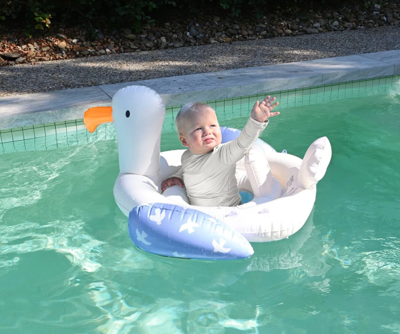 SunnyLife Baby Float- Sammy the Seagull Blue
