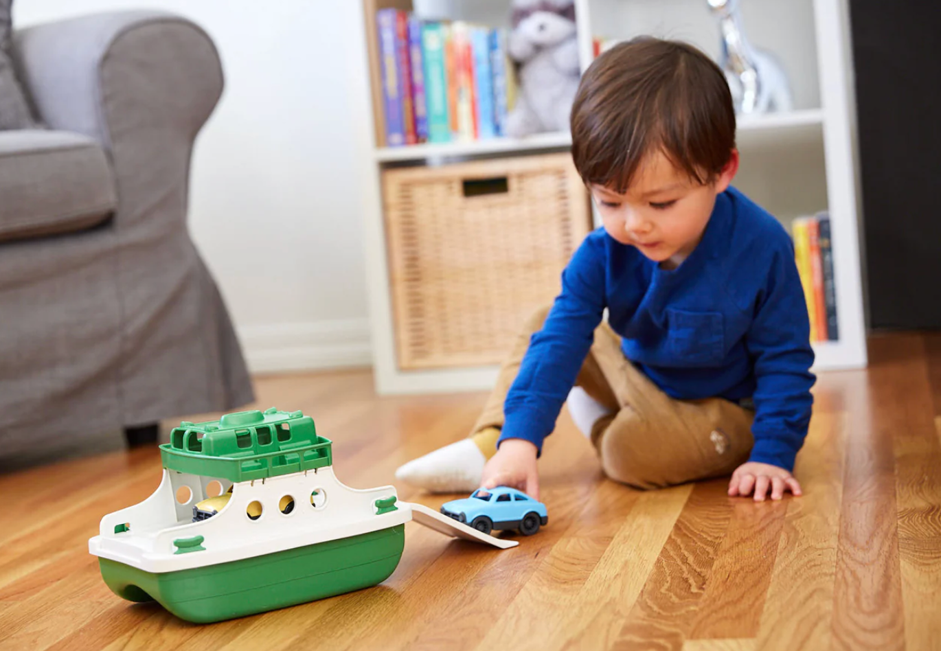 Green Toys - Ferry Boat & 2 Mini Cars