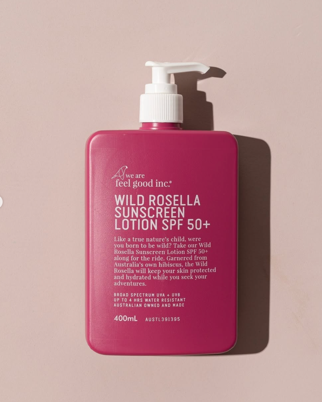 We Are Feel Good Sunscreen SPF50+-Wild Rosella 400ml