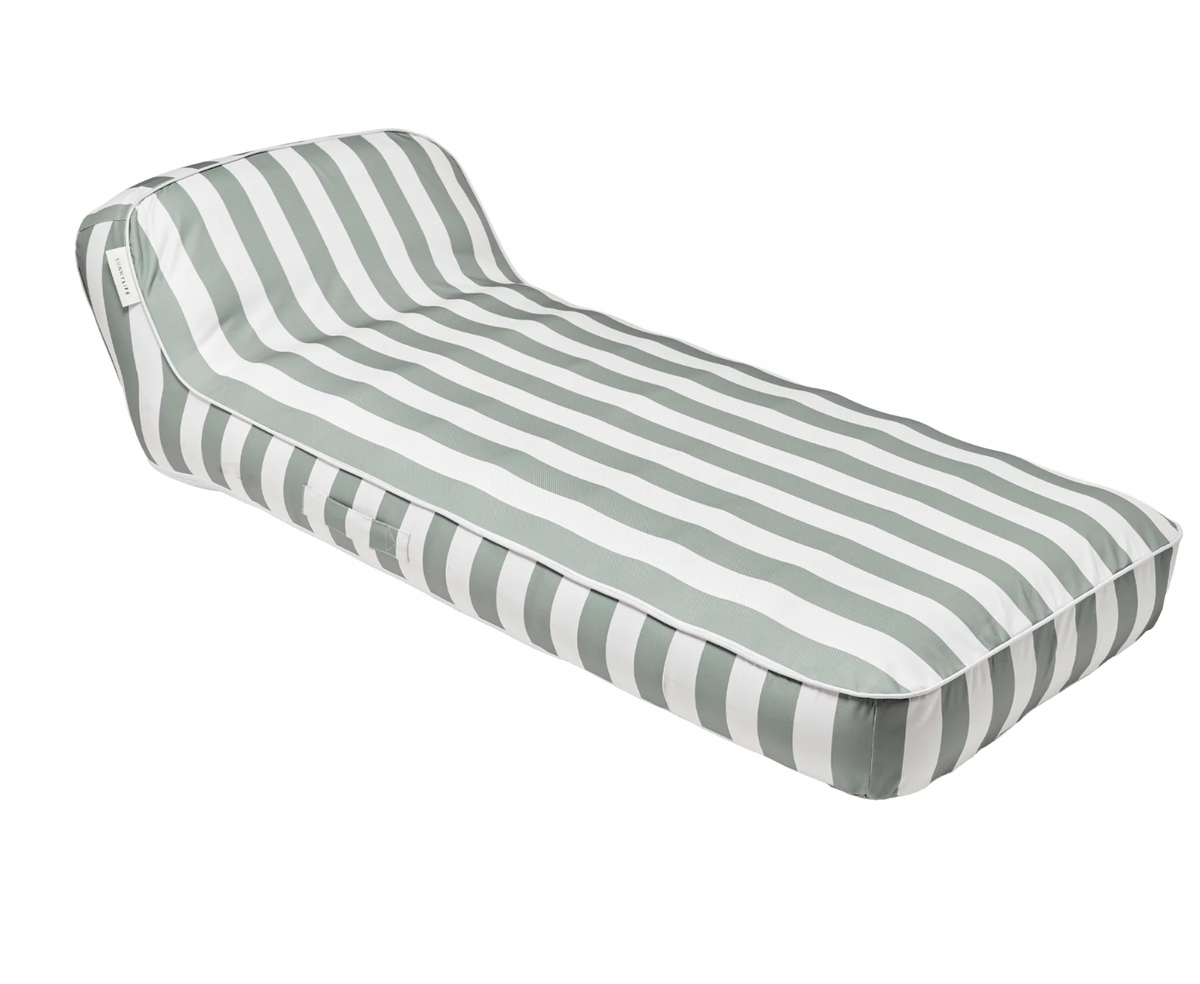 SunnyLife Luxe Lie-On Lounger- Seagrass Stripe