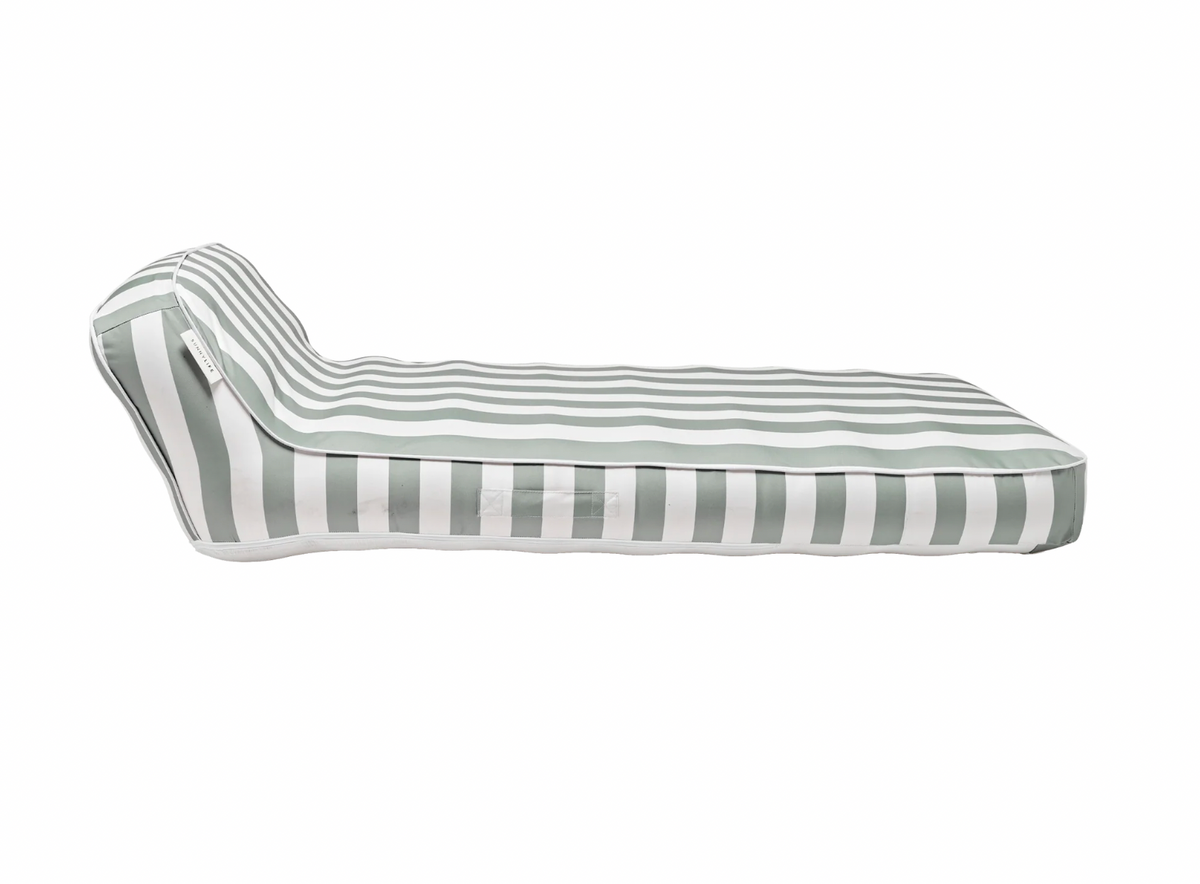 SunnyLife Luxe Lie-On Lounger- Seagrass Stripe