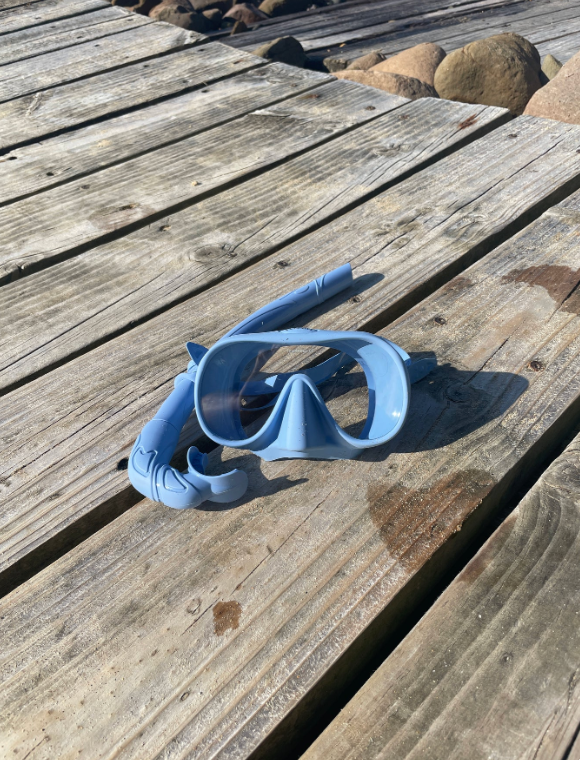 Sublime Supplies Deluxe Silicone Snorkel Set  - Blue