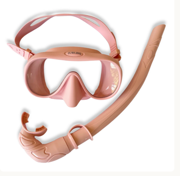 Sublime Supplies Deluxe Silicone Snorkel Set  - Pink