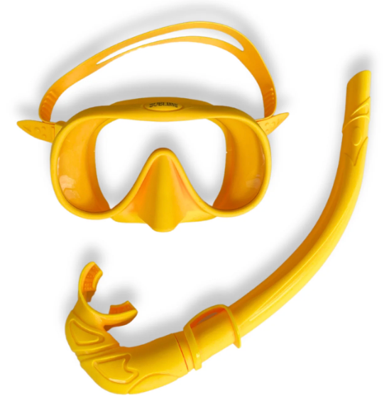 Sublime Supplies Deluxe Silicone Snorkel Set  - Yellow