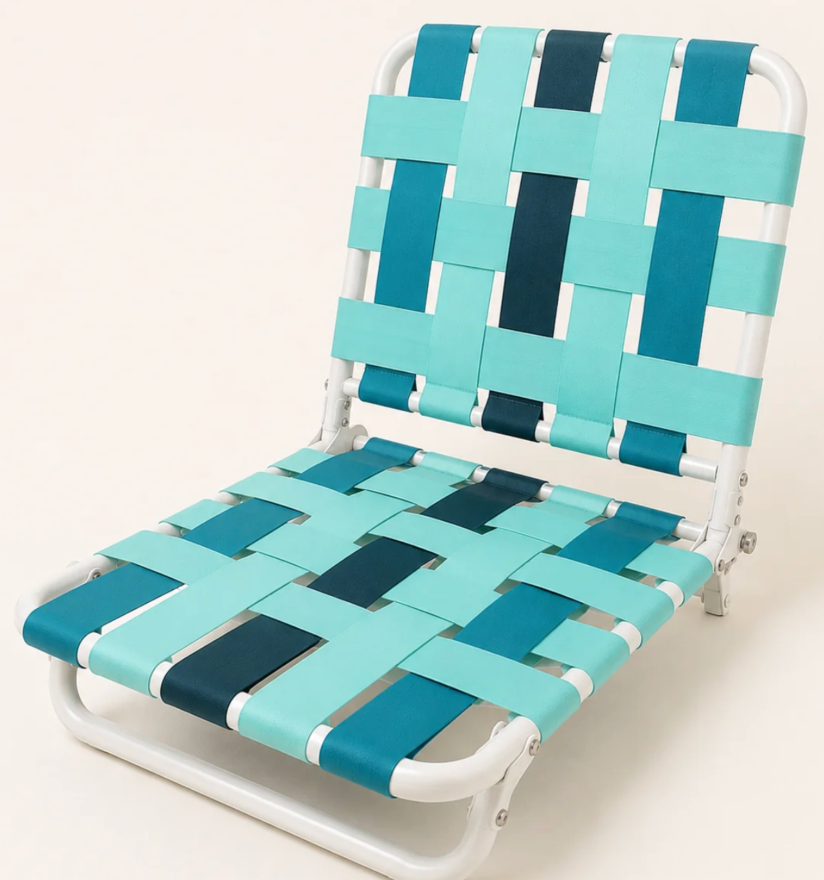 Salty Shadows Recline Beach Chair - Dusty Turquoise
