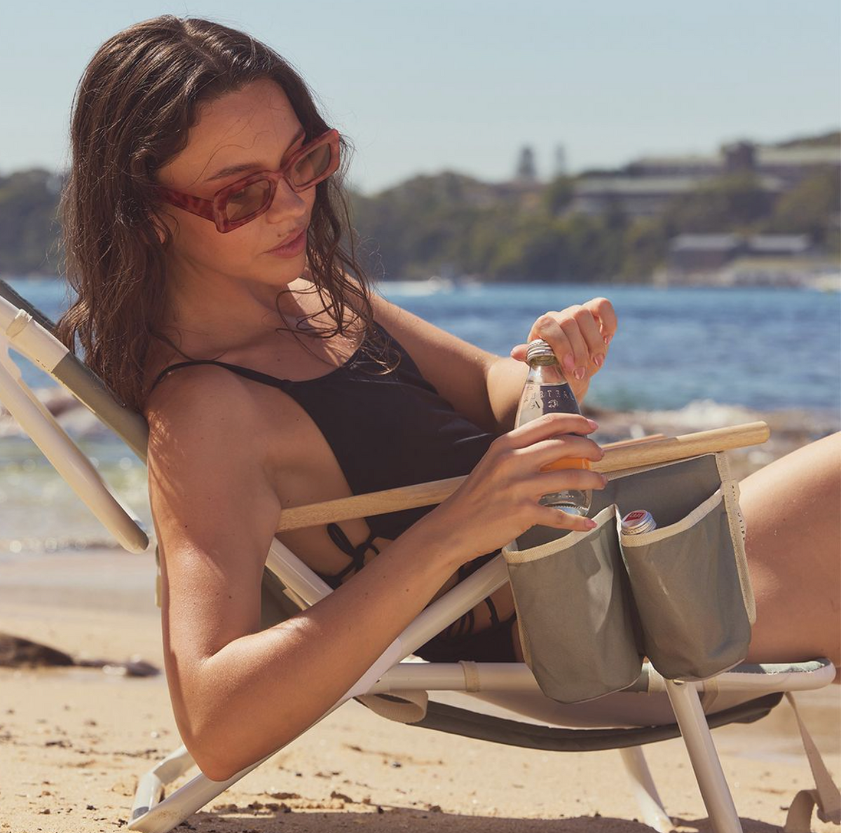 SunnyLife DeLuxe Beach Chair - SeaGrass Block
