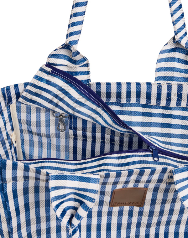 Eau Bags Grand Tote - Bleu Plaid