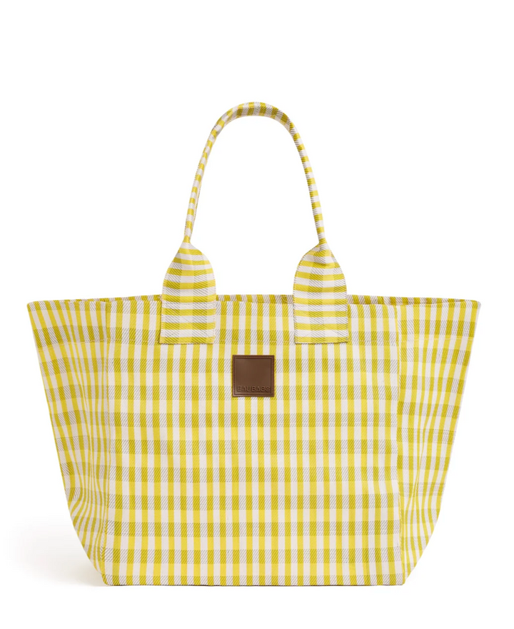 Eau Bags Grand Tote - Jaune Plaid