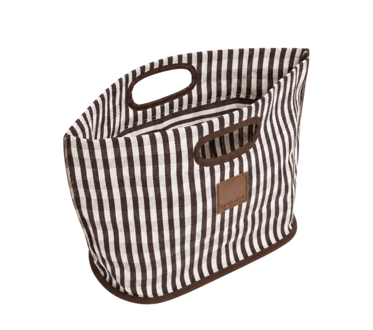 Eau Bags Midi Bucket - Marron Plaid