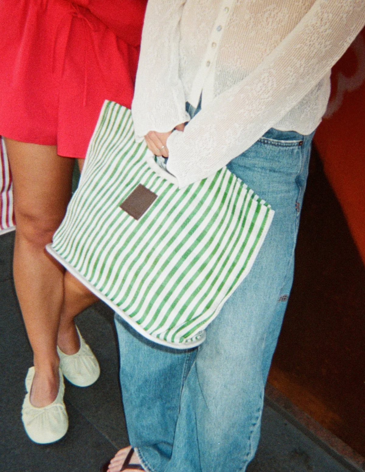 Eau Bags Midi Bucket - Vert Plaid