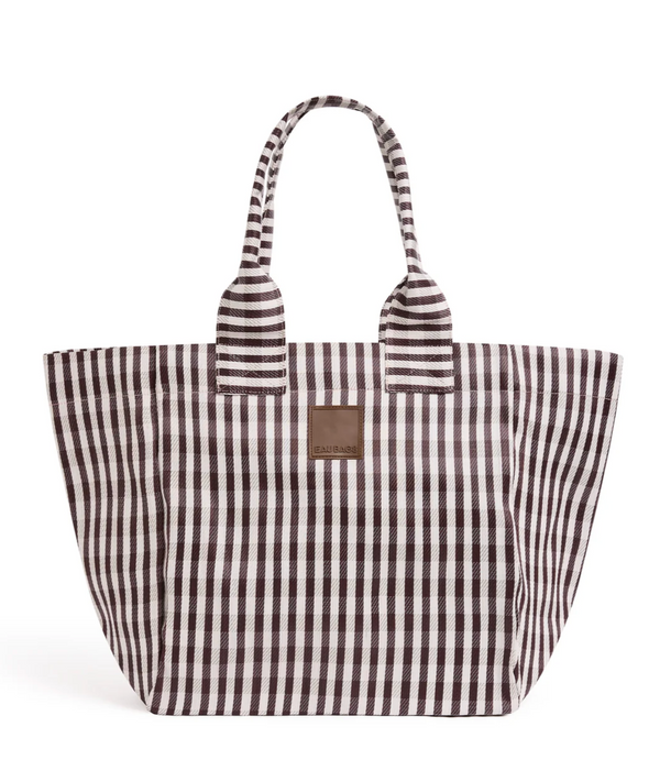 Eau Bags Grand Tote - Marron Plaid