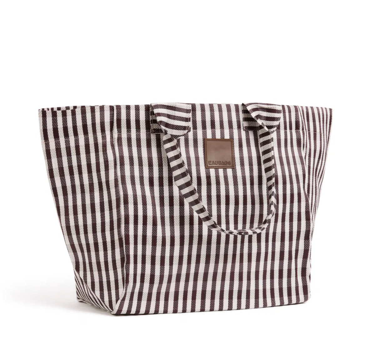 Eau Bags Grand Tote - Marron Plaid