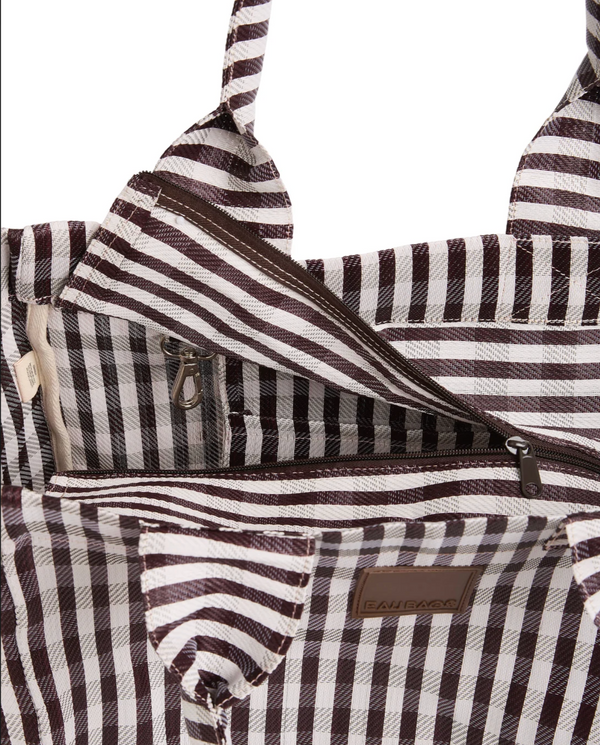 Eau Bags Grand Tote - Marron Plaid