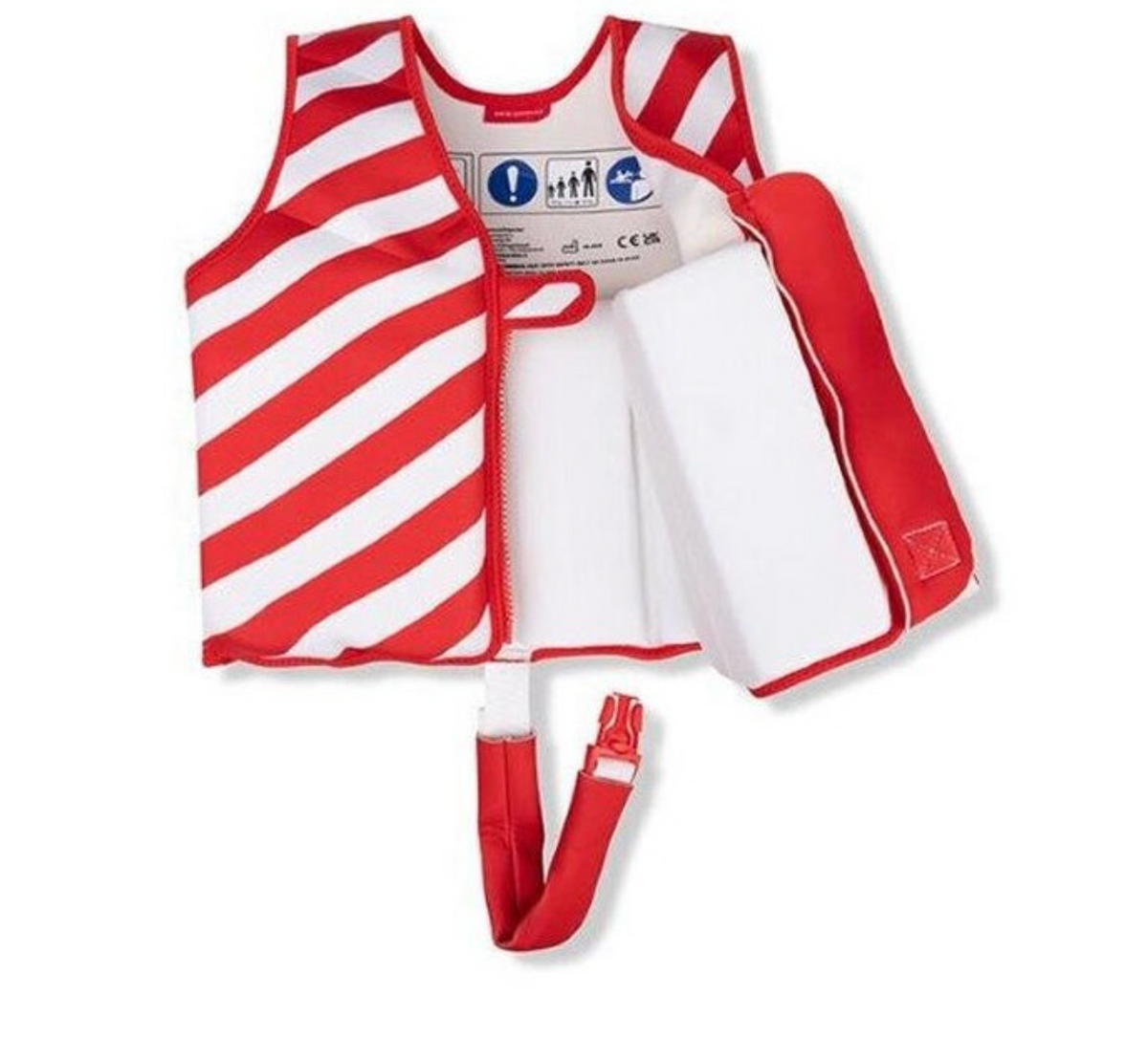 Swim Essentials Swim Vest-  Red & White Crabby 1-2 yrs