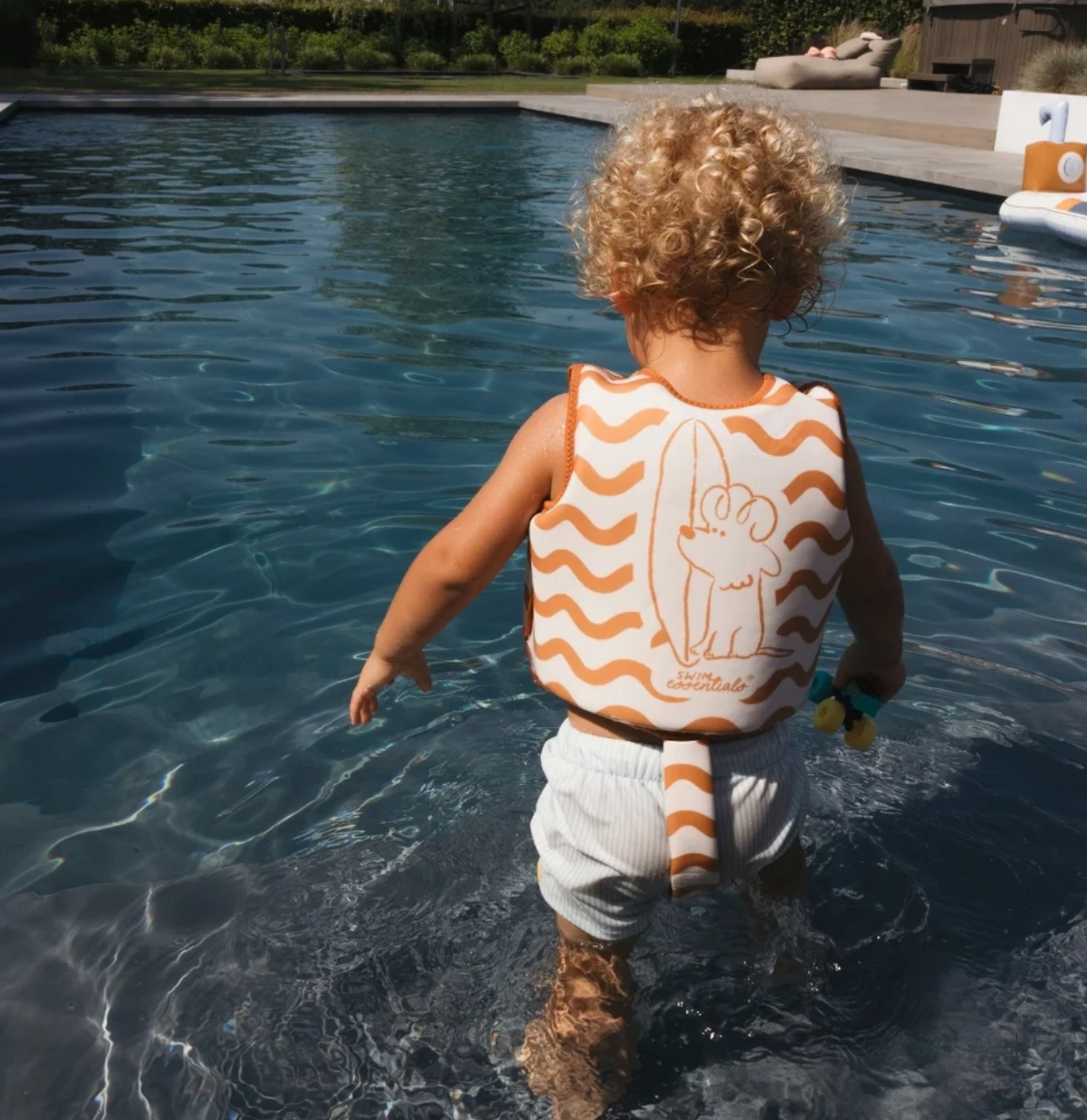 Swim Essentials Swim Vest-  Orange Surfer 2-3yrs