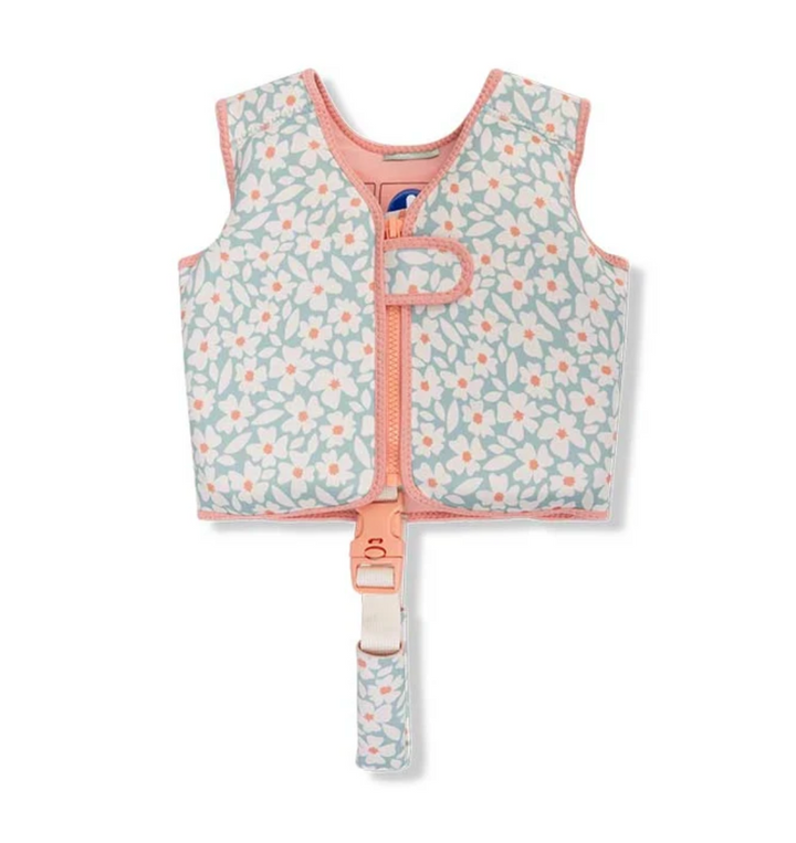 Swim Essentials Swim Vest-  Florish Green 3-6yrs